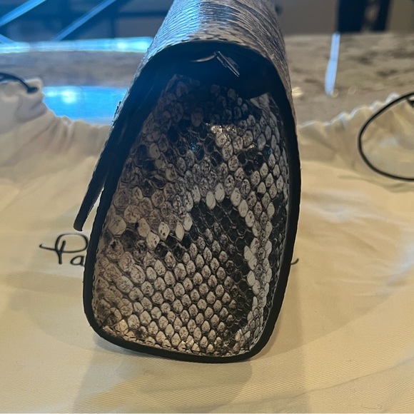 Mini Croc Leather Crossbody/Clutch - Picture 5 of 9